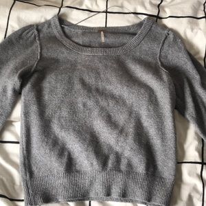 Grey free people sweater